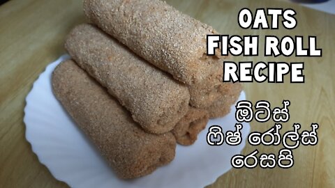 Fish rolls from oats