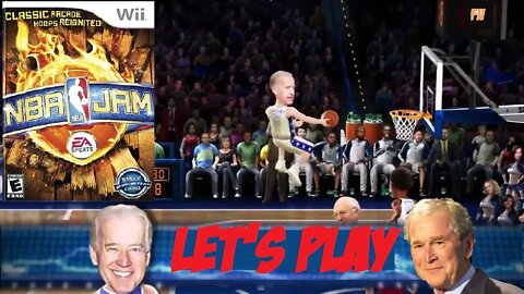 NBA Jam Wii Biden & Hillary VS Bush & Cheney - Le't Roast And Dunk