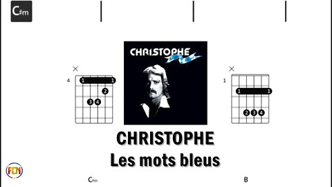 CHRISTOPHE Tous les mots bleus - (Chords & Lyrics like a Karaoke) HD