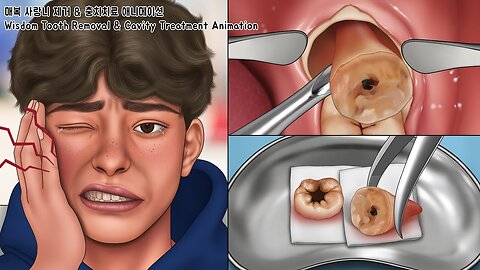 ASMR 매복 사랑니 제거 & 충치치료 풀버전! | 치아미백 | Wisdom Tooth & Cavity Treatment Animation