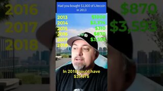 Had you bought $1,000 of Litecoin in 2013 😲 - #litecoin