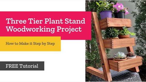 How to Make a Plant stand? I woodworking Craft Tutorial