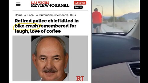 Mainstream Media title says "Retired Police Chief killed in BIKE ACCIDENT".