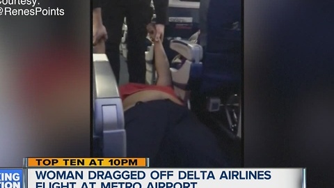 Woman dragged off Delta flight