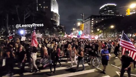 Anti vax protest in NYC