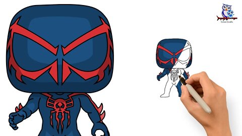 How To Draw Spider-Man 2099 Across the Spider-Verse - Easy Art Tutorial