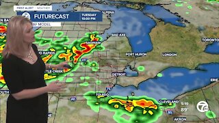 Severe weather threat tonight across metro Detroit