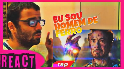 React Rap do Homem de Ferro (Vingadores: Ultimato) - EU SOU O HOMEM DE FERRO | NERD HITS