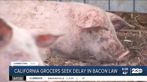 California grocers seek delay in pork products law