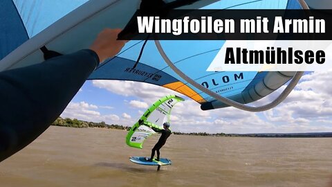 Trendsportart Wingfoil #8 | Wingfoiling mit Armin aus Südafrika | Premiere am Altmühlsee