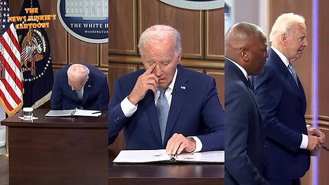 Yay! All of a sudden, the Creepy Biden theatrical show is back: "I'm not going to be in the White House much, you got to come and see me."