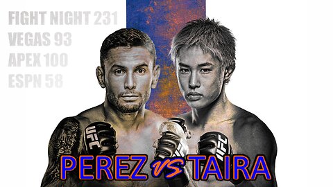 UFC on ESPN 58 Alex Perez vs Tatsuro Taira full card w/ picks, bets, and skips. | Discussion