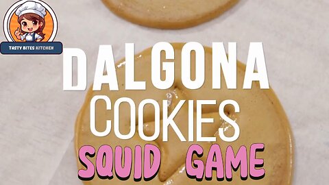 How to Make Squid Game Cookies | Dalgona Candy Challenge Recipe