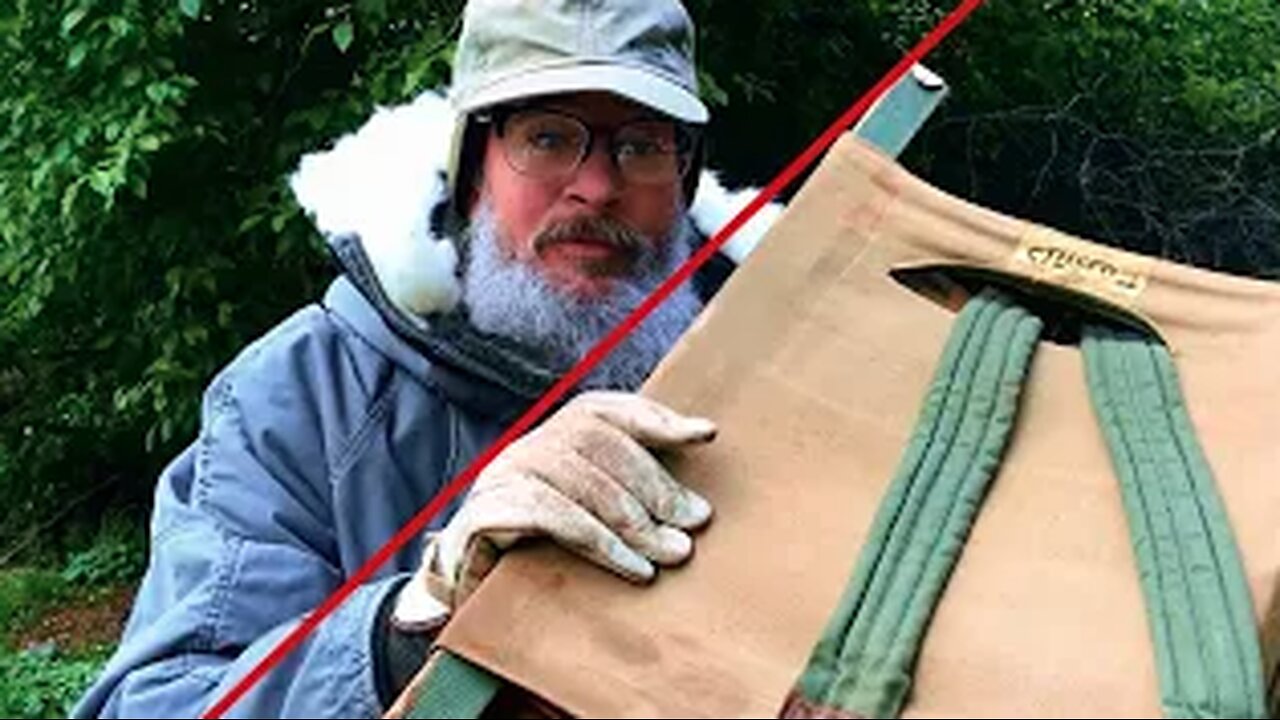 Wood Frame Canvas Ruck 1940s #bushcraft #camping #handmade