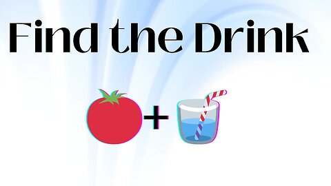 Guess the Drinks by Emoji | Fun and Tricky Emoji Puzzles