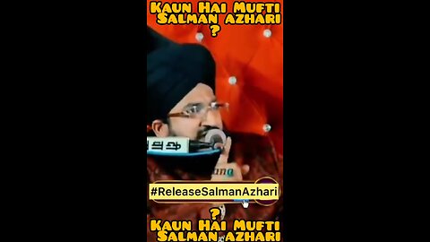 मुफ्ती सलमान आज़ारी कौन हैं? | release 🔊 Mufti Salman azhari" #shorts #rumble #hadiyaislamic