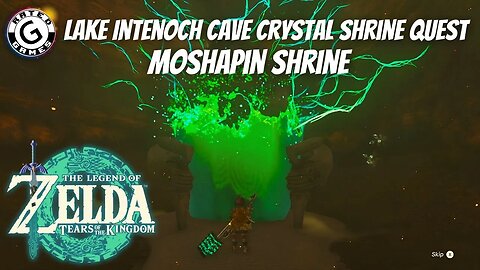 Lake Intenoch Cave Crystal Shrine Quest - Moshapin Shrine -- Tears of the Kingdom Shrines