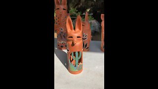 Terra Cotta Kachina Luminaries