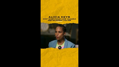 @aliciakeys Don’t ever forget how valuable and important you are