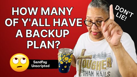 Do Y'all Have A Backup Plan? You Need A Side Hustle! Do Nothing Then Don't Complain