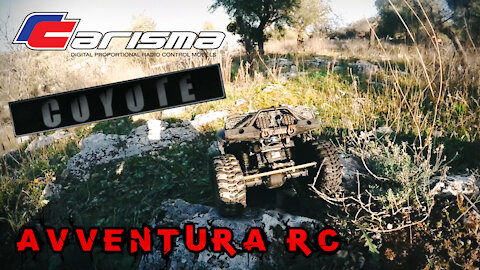 Avventura RC - Toyota Stout (Carisma coyote) percorso tecnico con un nuovo amico