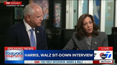 Key moments from Kamala Harris and Tim Walz’s first major interview