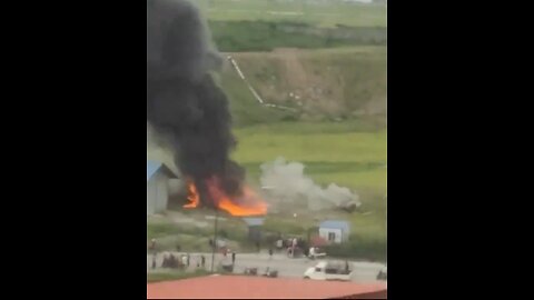 Plane crash in Kathmandu Nepal