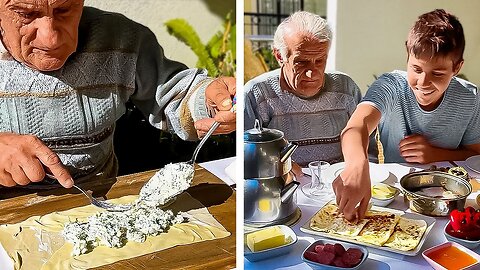 Grandparents Cook AMAZING Meals in NATURE for Their Grandkids! 🍴