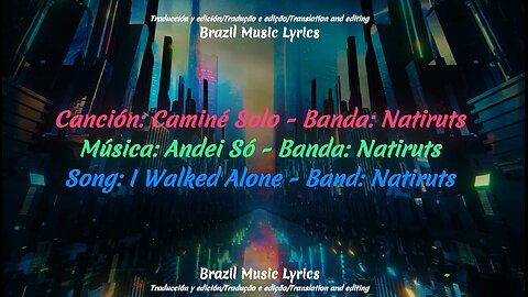 Brazilian Music: I Walked Alone - Band: Natiruts