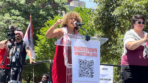 Socialist Presidential Candidate Claudia De la Cruz Speaks at Pro-Palestine Protest in DC