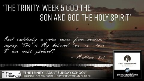 "The Trinity: God the Son and God the Holy Spirit"