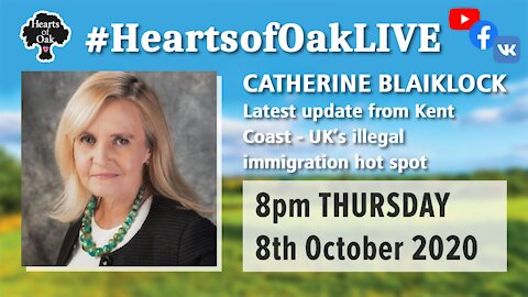 Livestream with Catherine Blaiklock - Latest on the illegal invasion in Dover 8.10.20