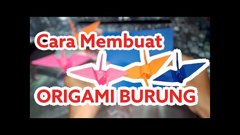 Cara Membuat Burung Dari Kertas Origami || Origami burung || Origami binatang