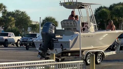 Happy Thanksgiving - Captain drives 1/4 mile out of water with motor running!