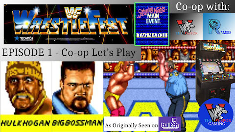 Retro Arcade Gameplay | WWF Wrestlefest - Arcade - Hogan and Boss Man - Main Event |