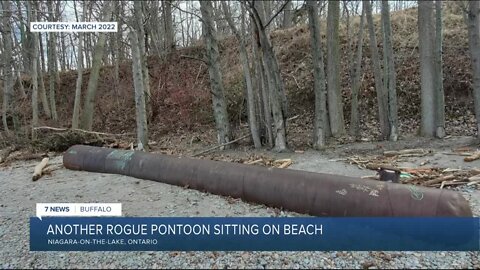 Second rogue pontoon to dwell on Lake Ontario shoreline until NYPA and Canadian authorities collaborate