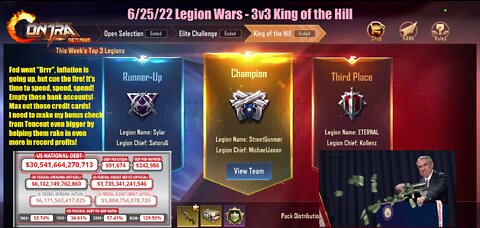 Contra Returns: 6/25/22 Legion Wars - 3v3 King of the Hill