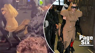 Madonna stumbles, nearly faceplants in sky-high heels during NYFW appearance