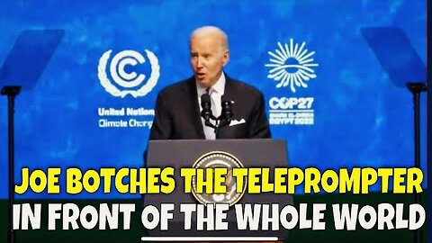 Joe Fought the Teleprompter, & the Teleprompter Won!