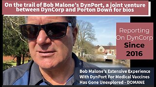 Tracking Bob Malone's DynPort Since 2016, NATO's Virus Vaccine Game