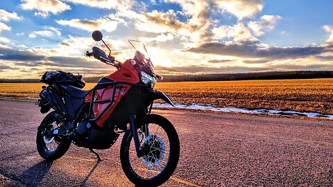 24 Degree F Cold Start & Ride on Gen3 KLR 650 w/Lexx Exhaust | How I Stay Warm!