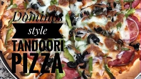 How to bake dominoes style chicken tandoori pizza