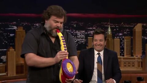 Mr Jack Black performs his legendary Sax-a-Boom with the Roots