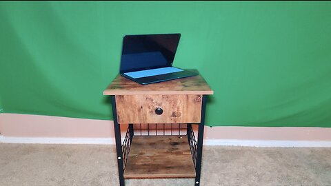 NatuBeau Side Table Nightstand with Built In Drawer