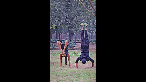 Yoga with gymnastics | Handstand | Handstand Push-ups | gymnastics | fitness | motivated