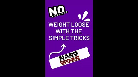 Weight loose by doing 3 simple tricks!!💪