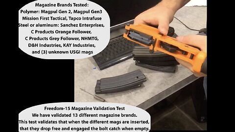 AR15Mold.com - Mag test - Freedom15 Lower