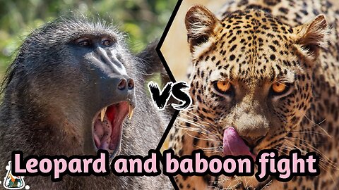 Leopard and baboon fight| Jungle video