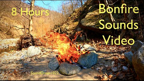 8-Hour Bonfire Serenity | All-Night Campfire Ambiance