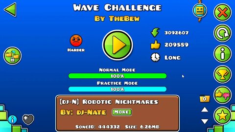 Geometry Dash - Wave Challenge by TheBew